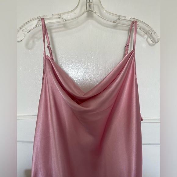 NWT BEBE Blush Satin Slip Dress X Large - Picture 6 of 11
